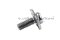 [E] น็อตยึดสายไฟ สแตนเลสชุบนิกเกิ้ล M3.5x10 mm พร้อมแหวนทรงสี่เหลี่ยม ขนาด 8x8 mm